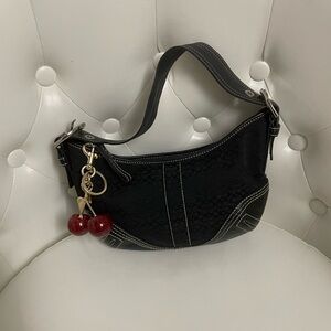 Mini Black Coach Hobo